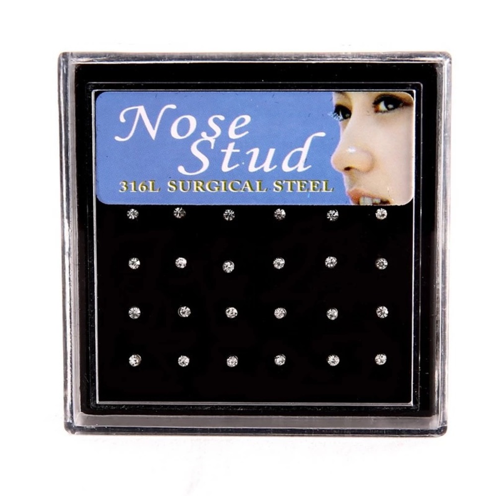 24 Nose Studs